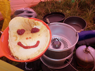 pannkaka, stormkök, trangiakök, friluftsmat